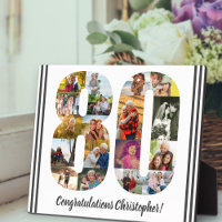 Photo Collage Personalized Number 80 Birthday
