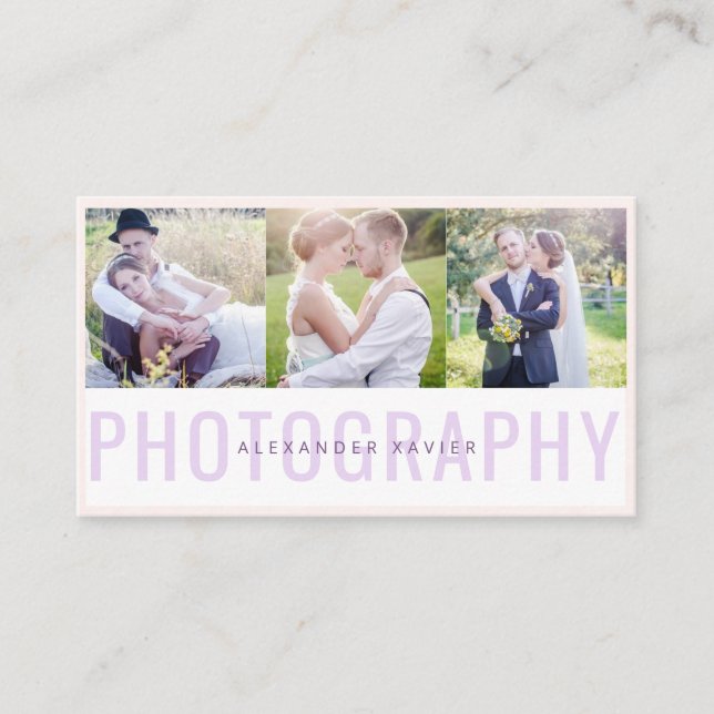 Photo collage photography Business Card (Front)