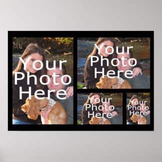 Photo Collage Poster, Four Pictures Poster