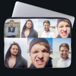 Photo Collage Put Your Face On a Laptop Sleeve<br><div class="desc">Make a laptop sleeve that's truly one of a kind when you add your face (or any photos you like) to this computer case. It has an all over collage print that's ready to be customised with up to 4 photos. The collage is best suited to vertical orientated or portrait...</div>