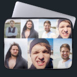 Photo Collage Put Your Face On a Laptop Sleeve<br><div class="desc">Make a laptop sleeve that's truly one of a kind when you add your face (or any photos you like) to this computer case. It has an all over collage print that's ready to be customised with up to 4 photos. The collage is best suited to vertical orientated or portrait...</div>