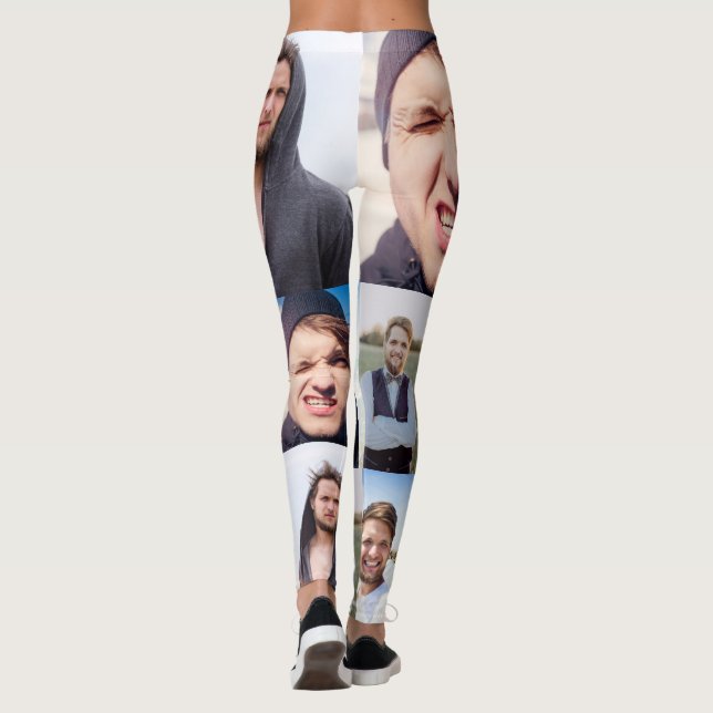 Photo Collage Put Your Face on  Leggings (Back)