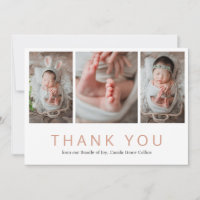 Photo Collage Rose Gold Pink Girl Baby Shower
