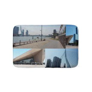 Photo collage Rotterdam 4 Bath Mat