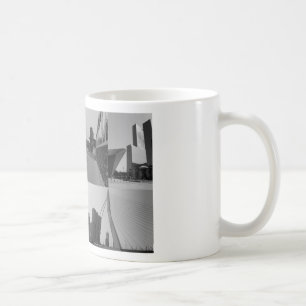 Photo collage Rotterdam 4 in black and white Coffee Mug