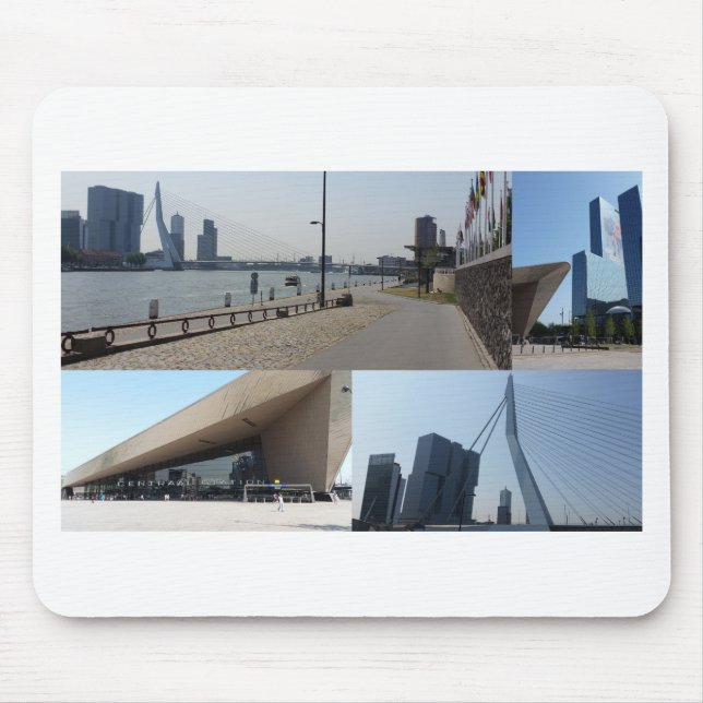 Photo collage Rotterdam 4 Mouse Mat (Front)