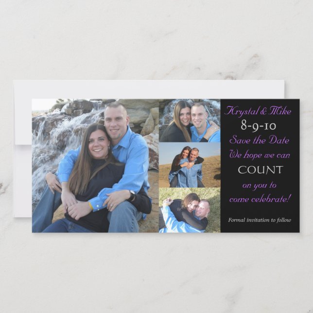 Photo Collage Save the Date (Front)