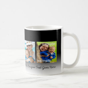 Photo Collage Text Photo Custom Personalised DIY Coffee Mug