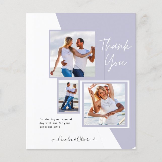 Photo Collage THANK YOU Wedding/Baby/Graduate/ANY (Front)