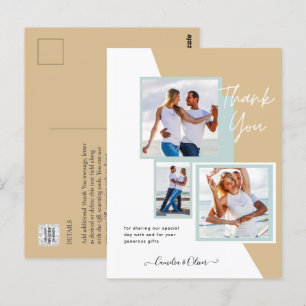 Photo Collage THANK YOU Wedding/Baby/Graduate/ANY Postcard