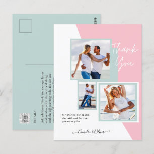 Photo Collage THANK YOU Wedding/Baby/Graduate/ANY Postcard