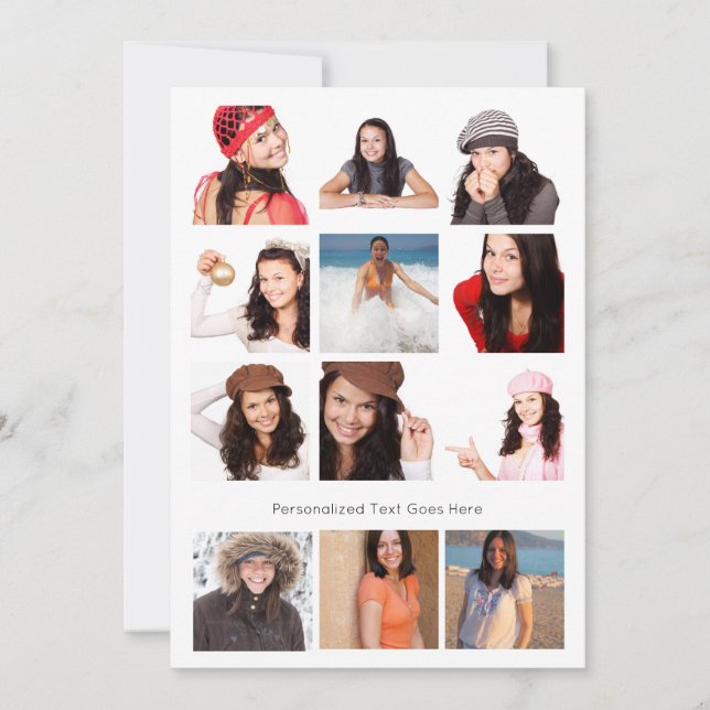Photo Collage Twelve Photo Personalised (Front)