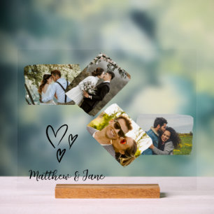 Photo Collage Unique Gift for Couple Wedding Acrylic Sign