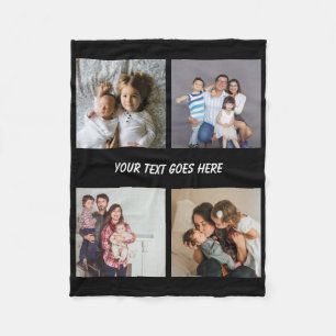 Photo Collage  Unique Personalised DIY Custom Fleece Blanket