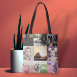 Photo Collage Unique Personalized 9 Photo Tote Bag<br><div class="desc">Photo Collage Unique Personalized 9 Photo template bag from Ricaso</div>