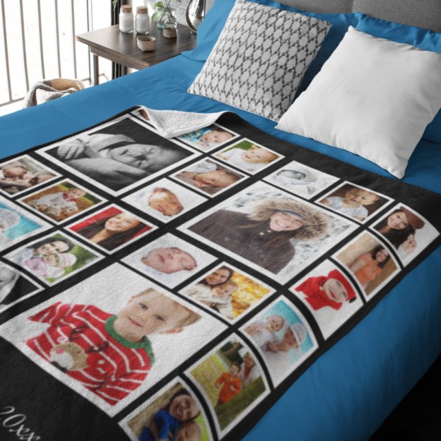 Photo Collage  Unique Personalized DIY Custom Fleece Blanket (Creator Uploaded)