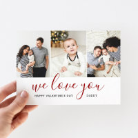 Photo Collage Valentine's Day Magnetic Card