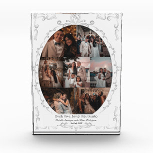 Photo Collage Vintage White Custom Photo Block