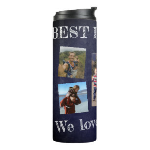 Photo collage we love you dad Fathers Day Thermal Tumbler