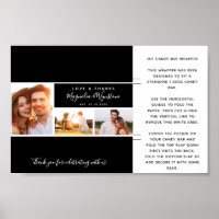 Photo Collage Wedding Favour Candy Bar Wrapper