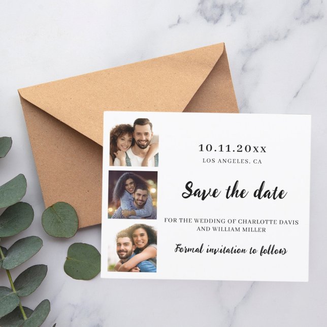 Photo collage wedding Save the Date Flyer (Creator Uploaded)