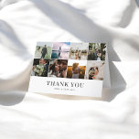 Photo Collage Wedding Thank You<br><div class="desc">Modern and simple wedding thank you card features 8 photos on the front and 1 on the back.</div>