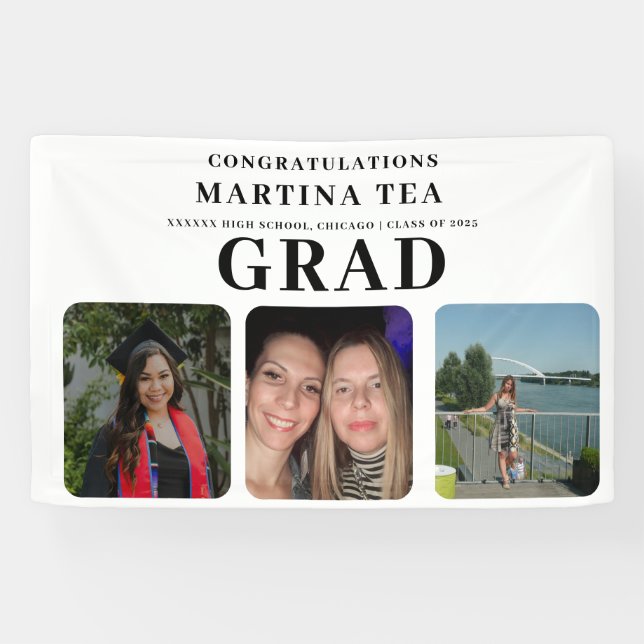 Photo Collage  Welcome Graduation Banner (Horizontal)