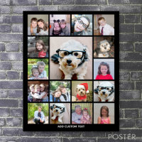 Photo Collage with 17 Photos - can edit colour