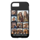 Photo Collage with 9 Photos optional background