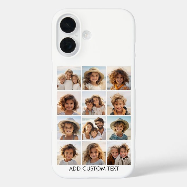 Photo Collage with Black Background Case-Mate iPhone Case (Back)