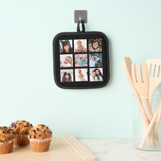 Photo Collage with Nine Pictures Pot Holder (Insitu(Hanging))