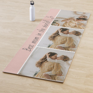 Photo Collage Yoga Mat – Best Mom in the world
