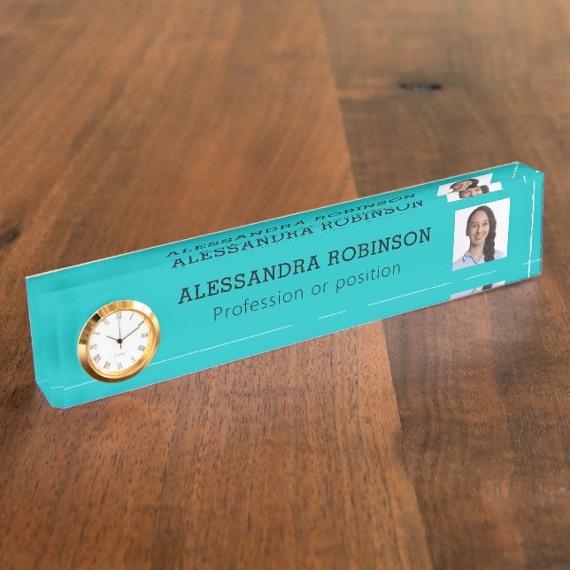 Photo Company Position Desk Name Plate (Side)