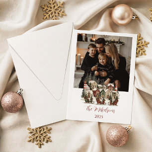 Photo Cosy Christmas Village Holiday Card