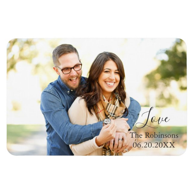 Photo Couple Magnet (Horizontal)