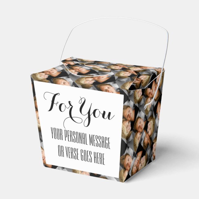 Photo couples family celebration DIY Favour Box (Front Side)