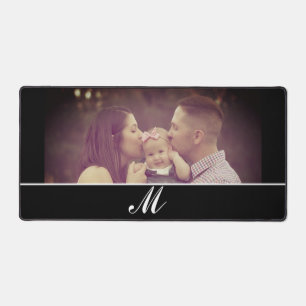 Photo Create Your Own Monogram Custom Desk Mat