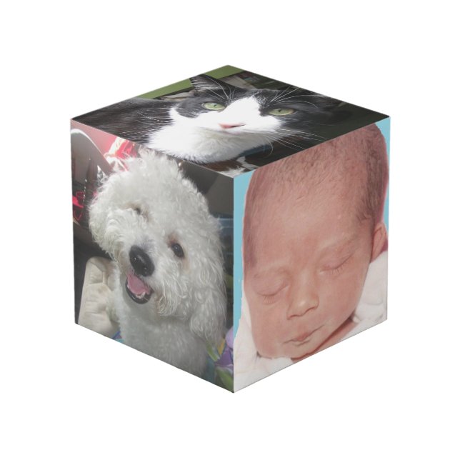 Photo Cube (4 inch) (Front Angled)