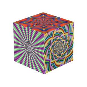 Photo Cube  with Fractal Images