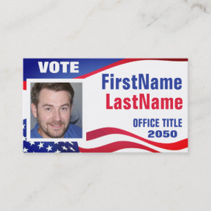 Photo Custom Campaign Template Business Card