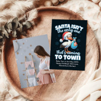 Photo Custom Christmas Pregnancy Announcement