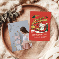 Photo Custom Christmas Pregnancy Announcement