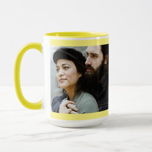 PHOTO CUSTOM Coffee Mug ROMANTIC COUPLE (Left)