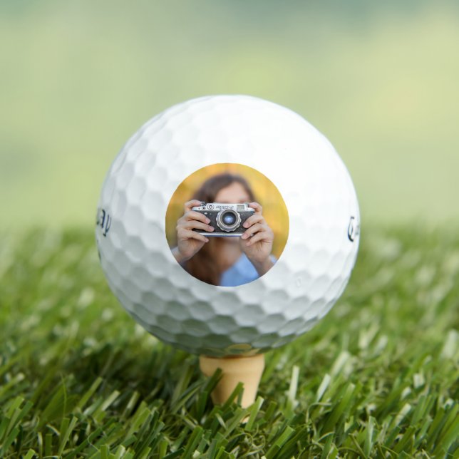 Photo Custom Golf Balls - Funny Personalised Gift (Insitu Tee)