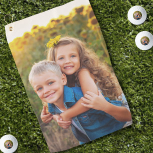Photo Custom Golfer Gift Golf Towel