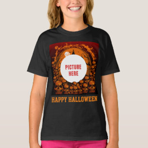 PHOTO CUSTOM HAPPY HALLOWEEN OCCASION T-Shirt