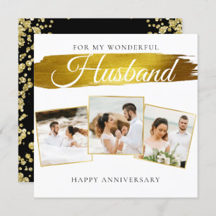 Photo Custom Husband Wedding Anniversary Card