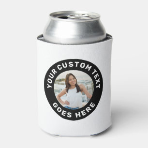 Photo & Custom Text Personalised Party Can Cooler