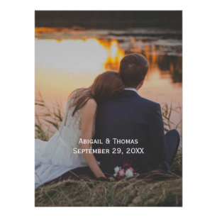 Photo Customise Personalise Wedding Picture  Poster