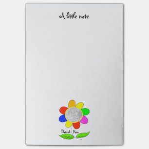 photo customised Thank you flower Post-it Notes